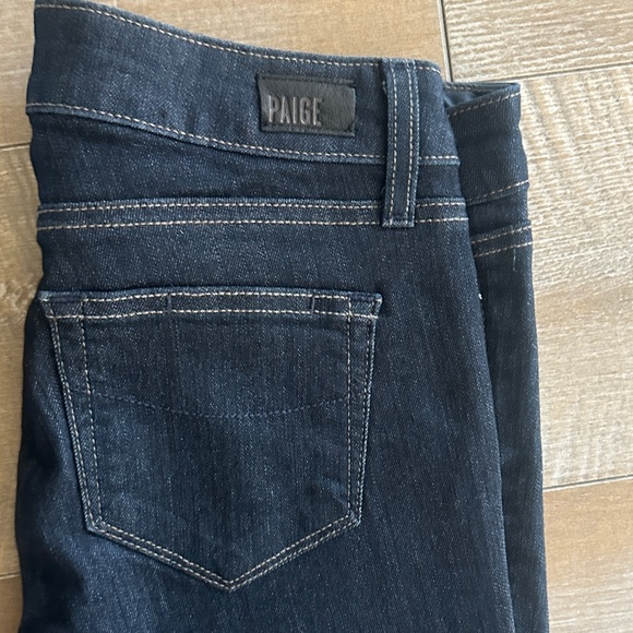 PAIGE Dark Indigo manhattan Jeans. - Picture 6 of 7